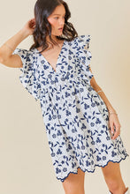Load image into Gallery viewer, The Ana Mari dress- White Navy