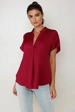Load image into Gallery viewer, The Paige top- Crimson Red