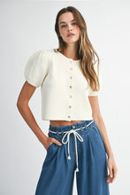 Load image into Gallery viewer, The Sofi top- Cream