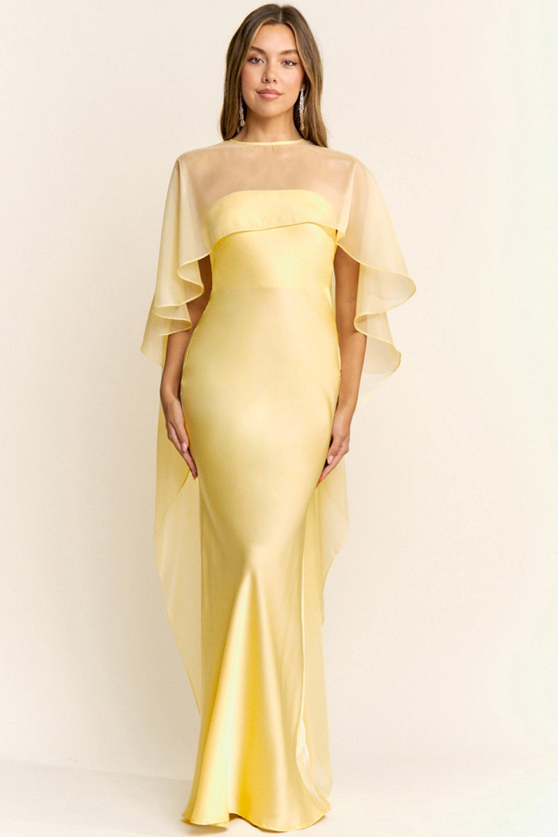 milly yellow dress The dress- L / Yellow / Polyester summer 1 26 Don't Rule Out Wedding to work with a Size:2-3