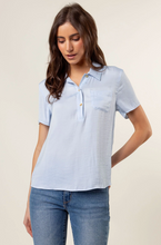 Load image into Gallery viewer, The Hilda top- Lt Blue