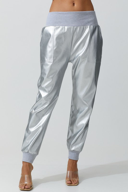 The Nina joggers silver