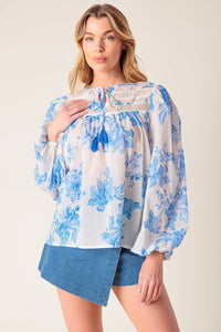 The Paola top- Blue