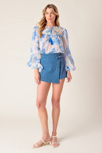 The Paola top- Blue