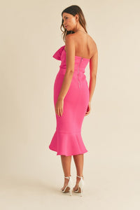 The Serena dress- Hot Pink