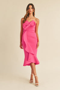 The Serena dress- Hot Pink