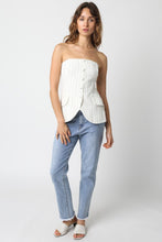 Load image into Gallery viewer, The Vale Striped Linen Vest

