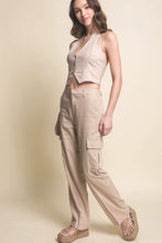 Load image into Gallery viewer, The Tara Linen Pants- Khaki
