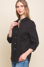 Load image into Gallery viewer, The Cary Linen top-Black
