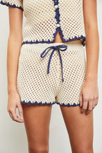 Load image into Gallery viewer, The Mia shorts- Ivory Navy
