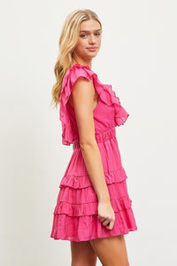 The Caro dress- Fuchsia