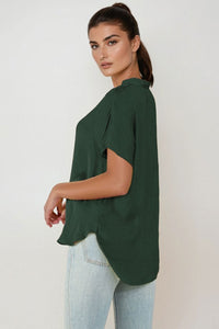 The Paige top-Forest Green