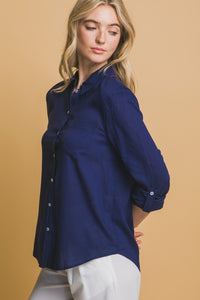 The Ariana top- Navy
