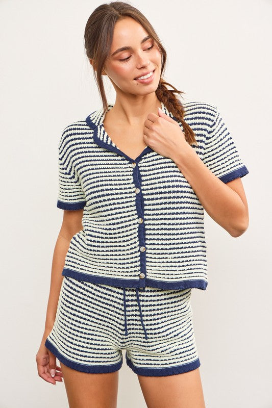 The Tori top- Navy