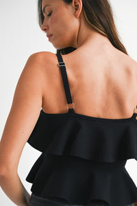 The Pia top- Black