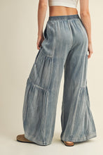 Load image into Gallery viewer, Wide-Leg Chambray Pants | Women’s Lightweight Boho Denim Trousers – Maruchi
