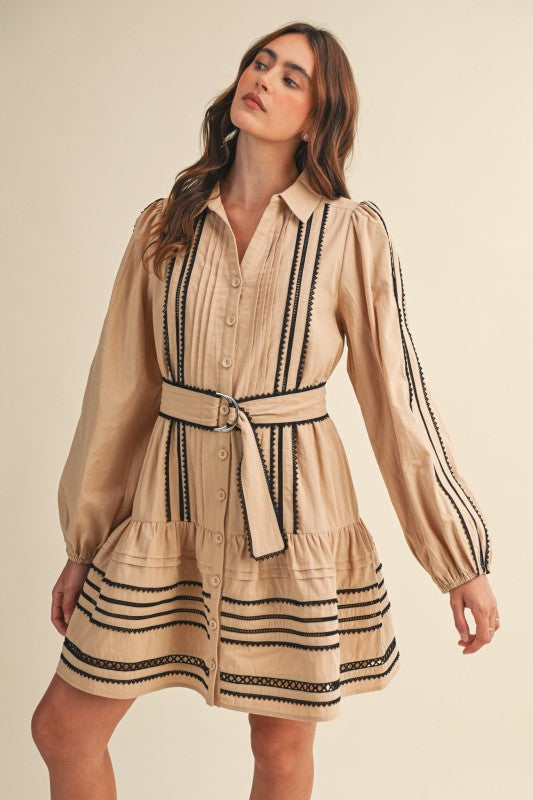 The Camila dress- Tan