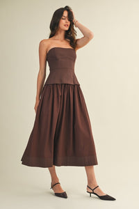 The Mika dress- Brown