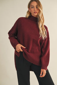 The Pia sweater- Wine