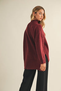 The Pia sweater- Wine