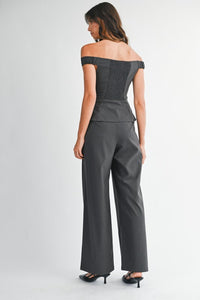 The Cami set- Charcoal