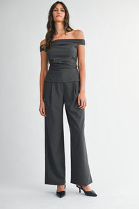 The Cami set- Charcoal
