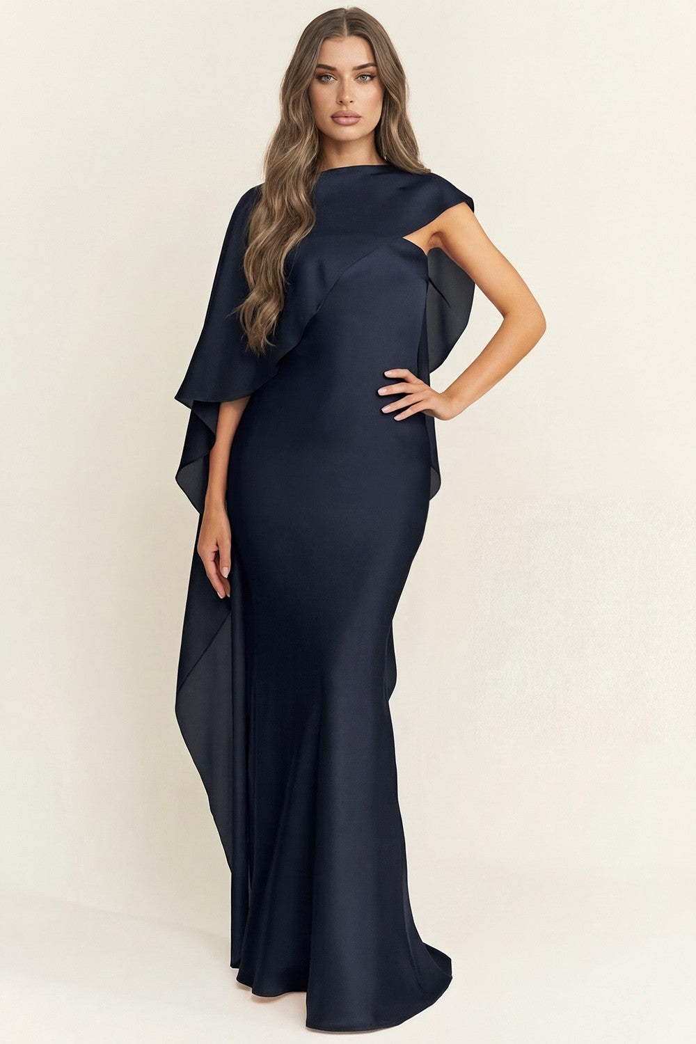 milly evening dresses The Dress- Navy M / Navy / Polyester Calvin Klein Blue Sculpted Size:wholesale_S #beaded&Sequins perfect for black tie
