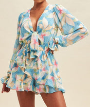Load image into Gallery viewer, The Mia Romper Dress- Blue

