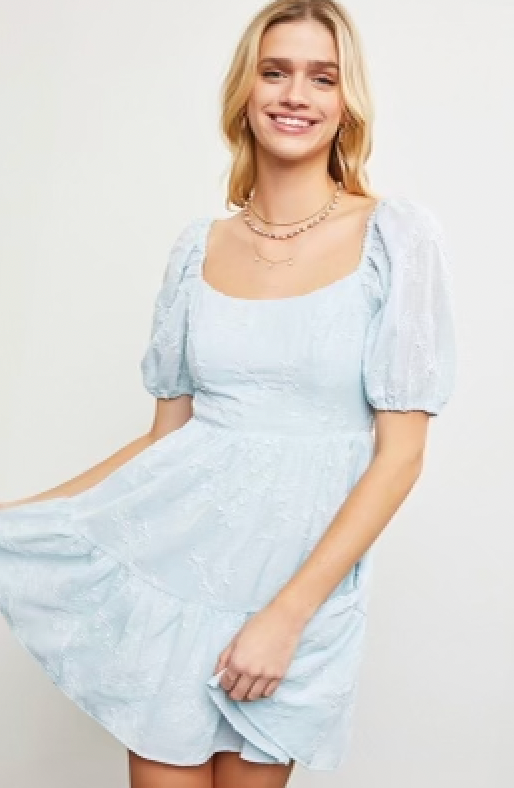 The isa dress- Lt Blue