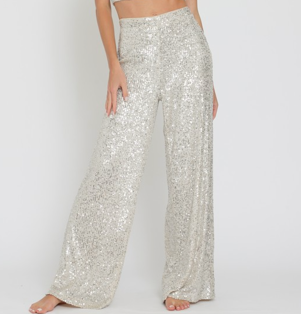 The Pia pants- Silver Nude