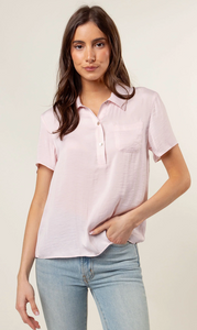 The Hilda top- Lt Pink