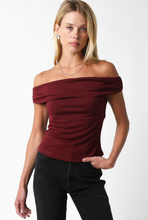 Load image into Gallery viewer, The Macey top- Burgundy
