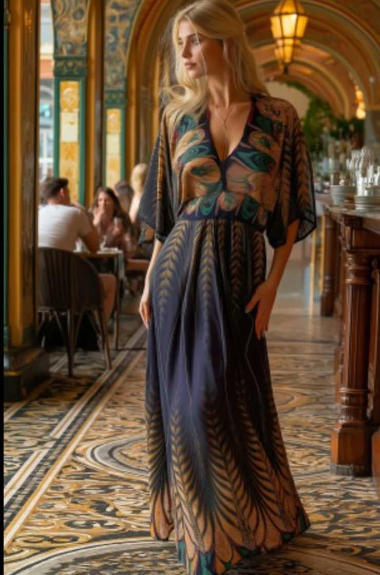 ada maxi dress The Ada dress S / Navy / Polyester