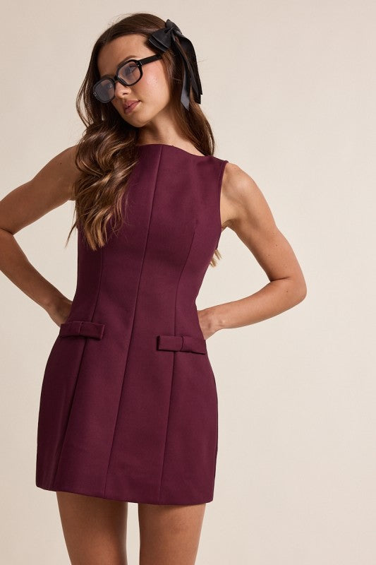 The Britney dress- Plum
