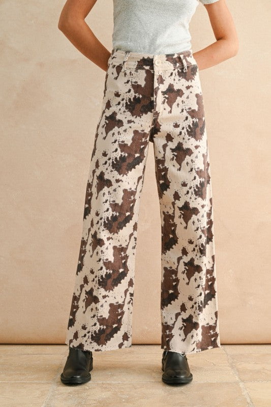 The Multi Pattern Print Stretch Pants