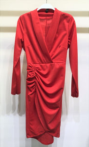 The Sandi dress- red