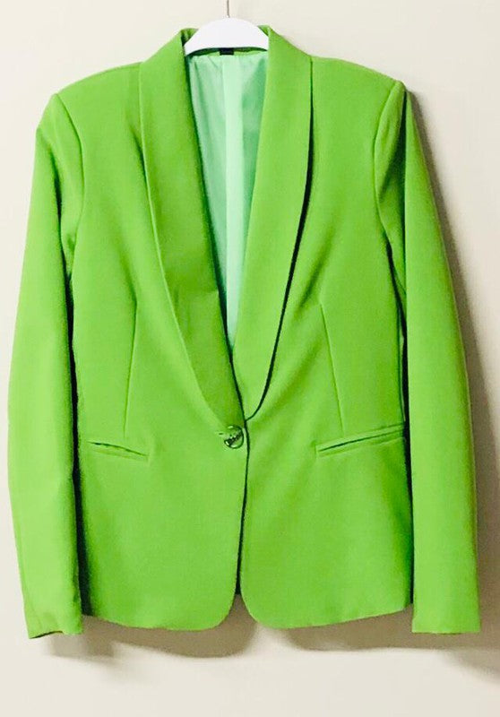 The Renee Jacket- Lime Green