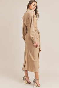 The Monica dress- Taupe